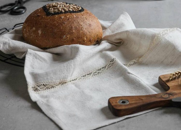 Abreadbag Vrecúška z ľanu na pečivo